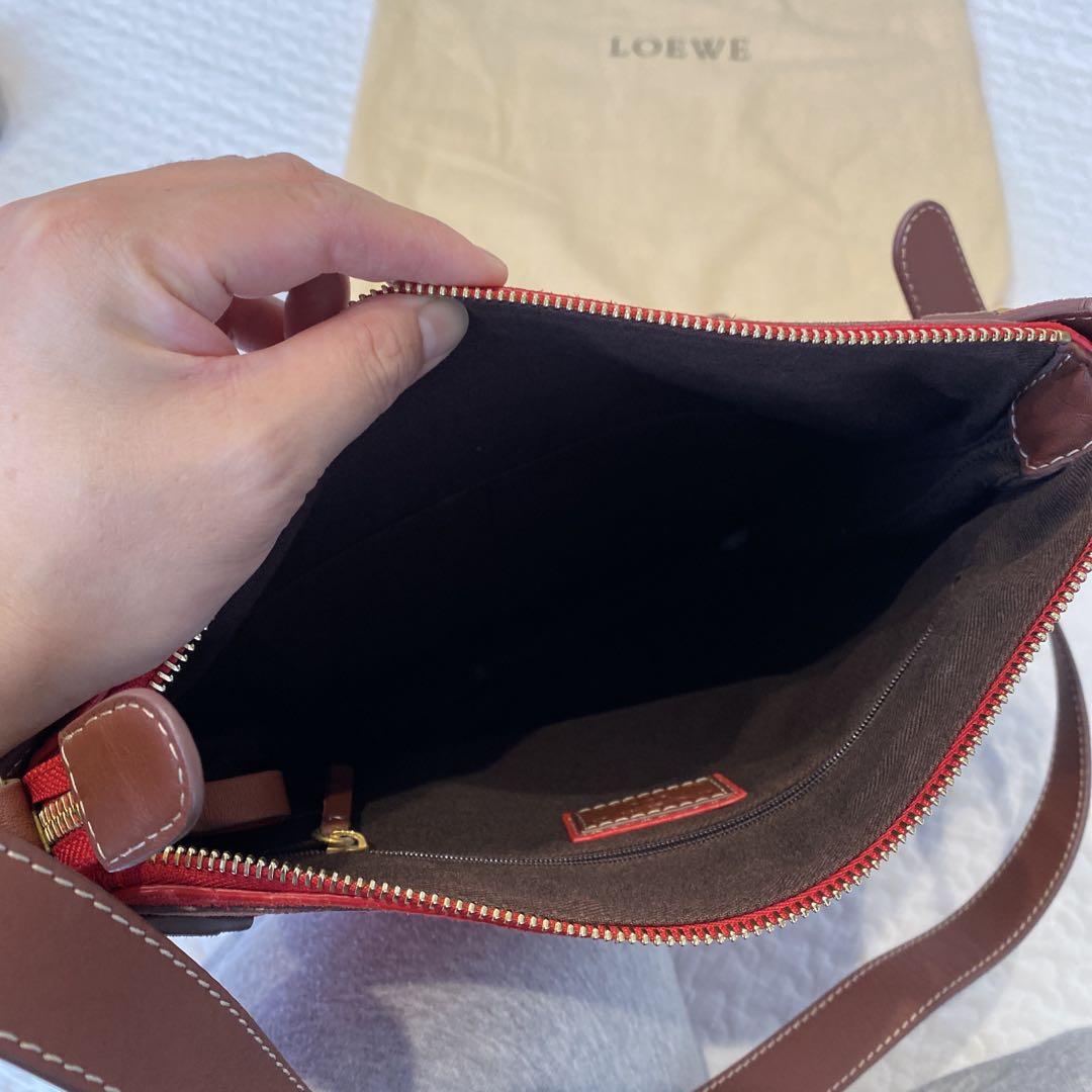 RITAO CHAN　　LOEWE 60周年 レッドスエード バッグ