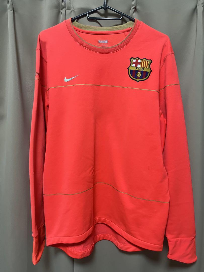 Nike FC Barcelona バルセロナ オレンジ長袖ウェア ジャージ