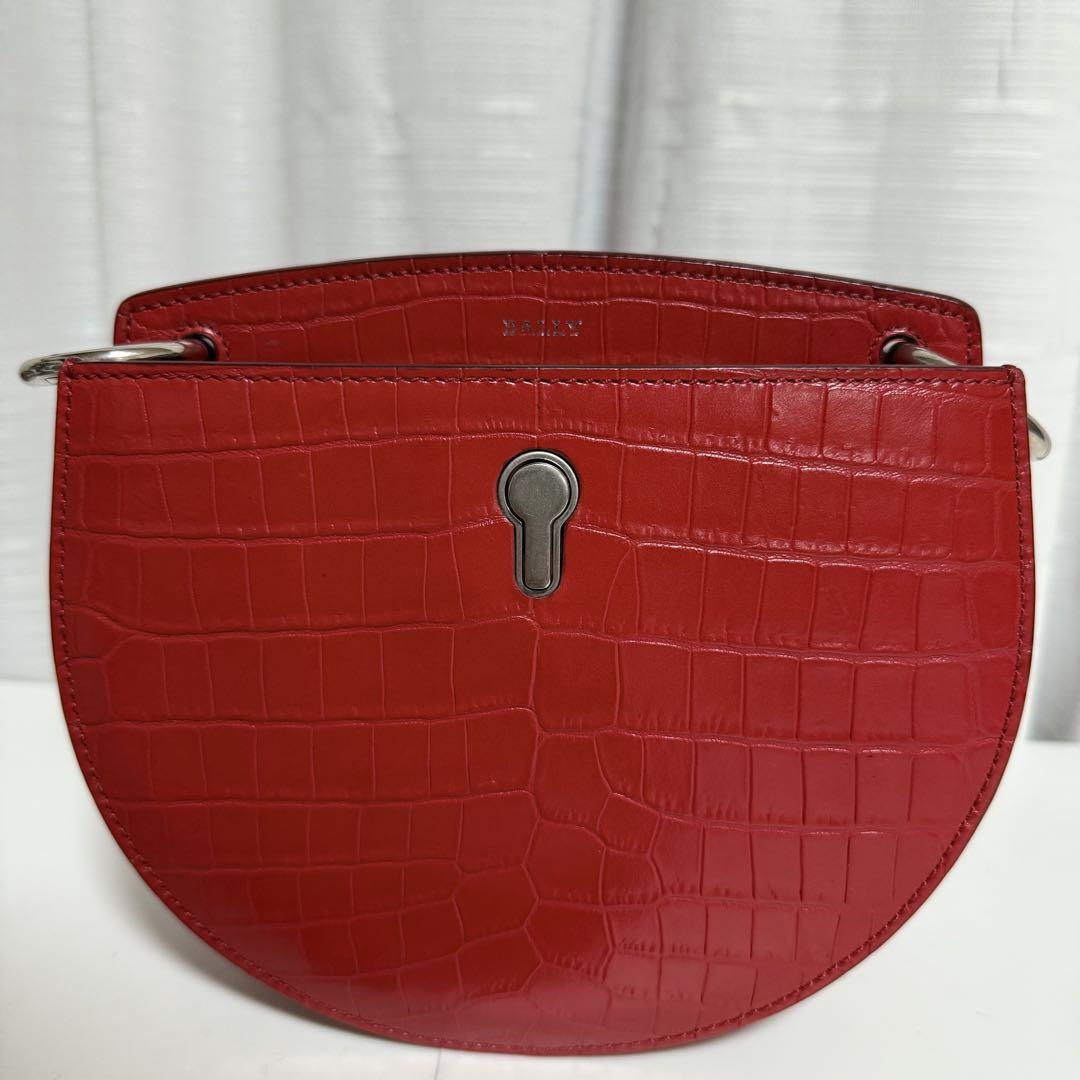 最新最全の ⭐️未使用級⭐️BALLY CECYLE セシル ショルダーバッグ クロコ バッグ