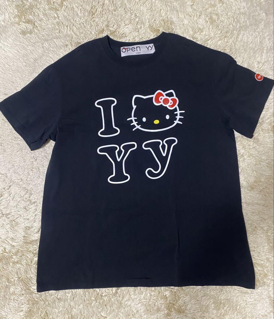 open yy キティTシャツ open yy ハローキティ Tシャツ - メルカリ