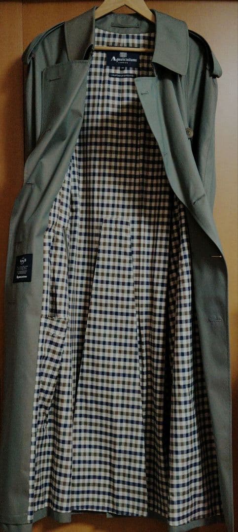 Aquascutum アクアスキュータム 英国製 トレンチコート XXL カーキ Aquascutum アクアスキュータム 英国製 トレンチコート XXL カーキ