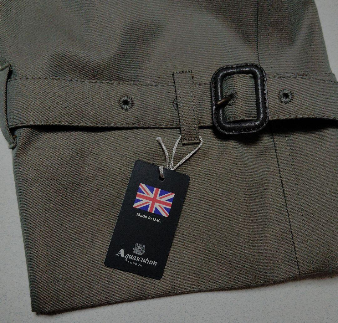 Aquascutum アクアスキュータム 英国製 トレンチコート XXL カーキ Aquascutum アクアスキュータム 英国製 トレンチコート XXL カーキ