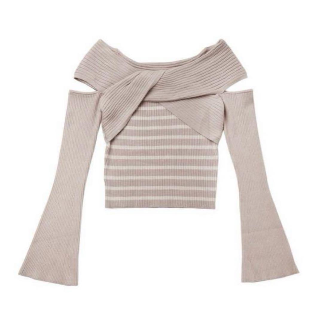 【激安アウトレット!】 lip Her to Top Knit Sleeve Open トップス