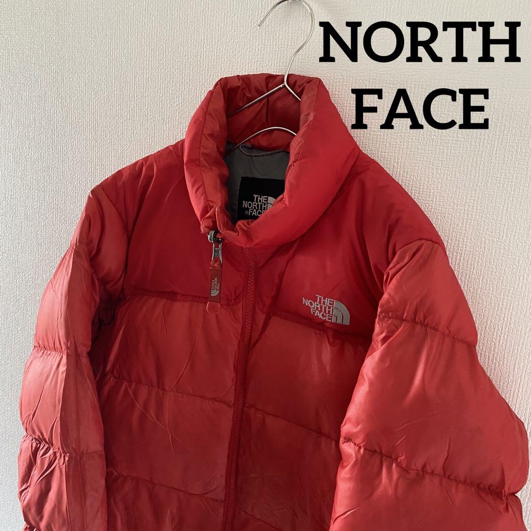 世界の NORTHFACEノースフェイスダウンジャケットmメンズ長袖赤レッド