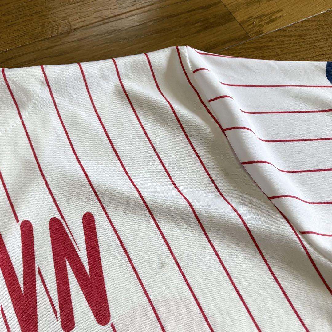 Phillies BROWN ユニフォーム 白 赤 ストライプ MLB