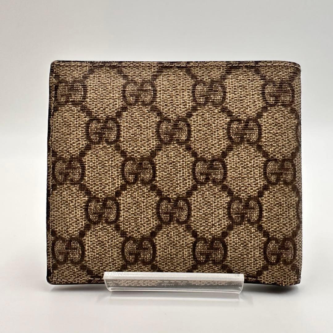 ✨極美品✨グッチ 二つ折り財布 GGスプリーム 総柄 PVC レザー