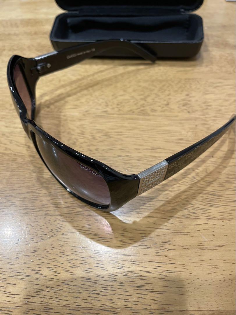 GUCCI サングラス ブラック オーバーサイズ 度なし グッチ