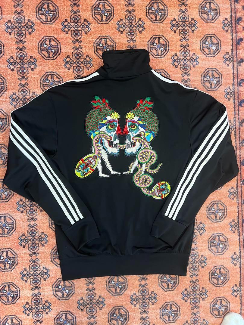 adidas 田名網敬一 アディダス ジップアップ ジャージ スカルデザイン adidas 田名網敬一 アディダス ジップアップ ジャージ スカル
