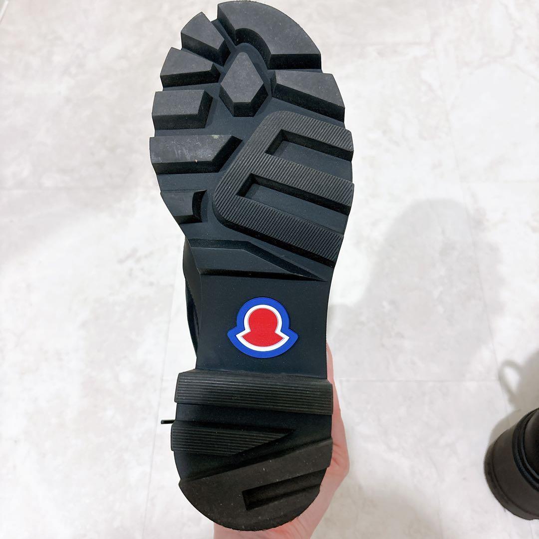 モンクレール ブーツ 厚底 レディース ブラック 37 24cm 美品 モンクレール ブーツ 厚底 レディース ブラック 37 24cm 美品