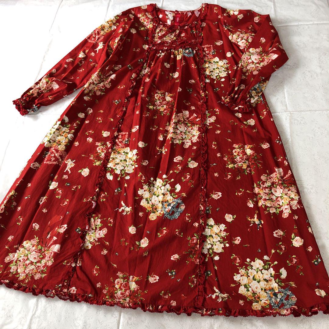 33%割引ホワイト系,FREE SIZE【超お買い得!】 ピンクハウス♡【未 即納在庫有 リボン Scherrer 《新品未使用》Prima ワッフルOP ピンク 38 ひざ丈ワンピース