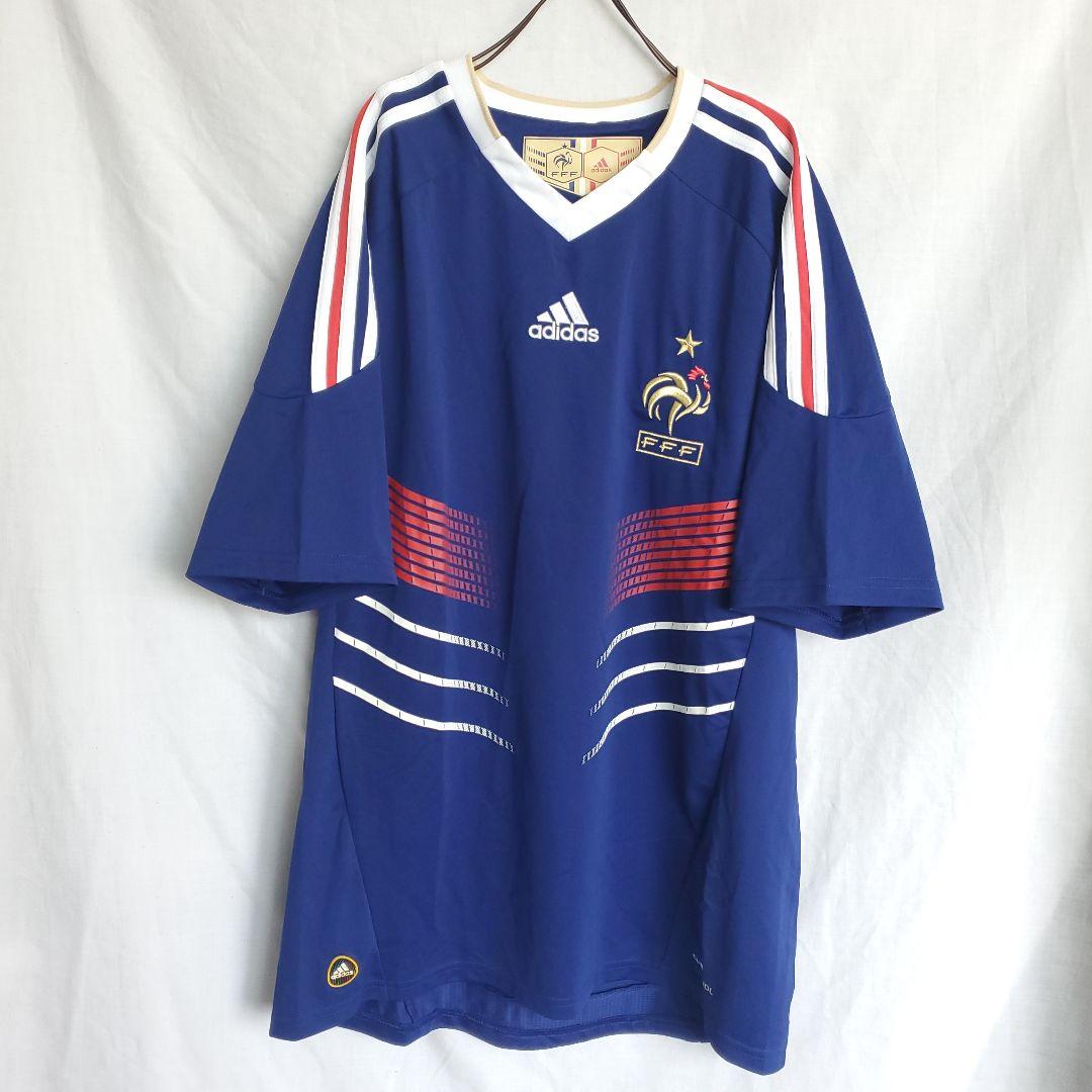 10年 adidas アディダス フランス代表 ウェア ユニフォーム　青