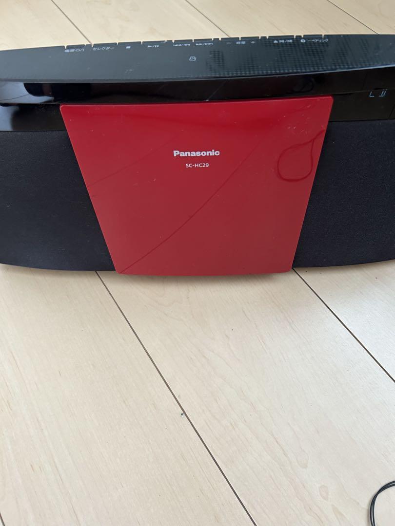 動作品✨ パナソニック SC-HC29 CDプレイヤー ミニコンポ Amazon.co.jp: パナソニック コンパクトステレオシステム レッド