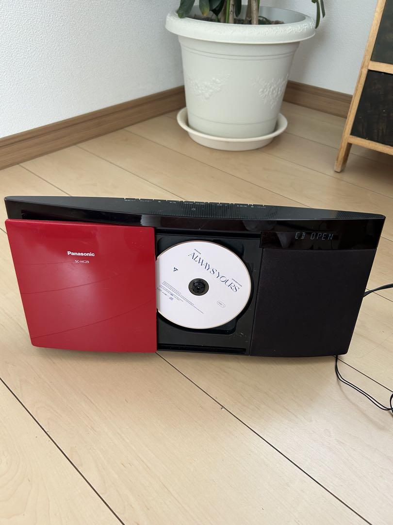 動作品✨ パナソニック SC-HC29 CDプレイヤー ミニコンポ Amazon.co.jp: パナソニック コンパクトステレオシステム レッド