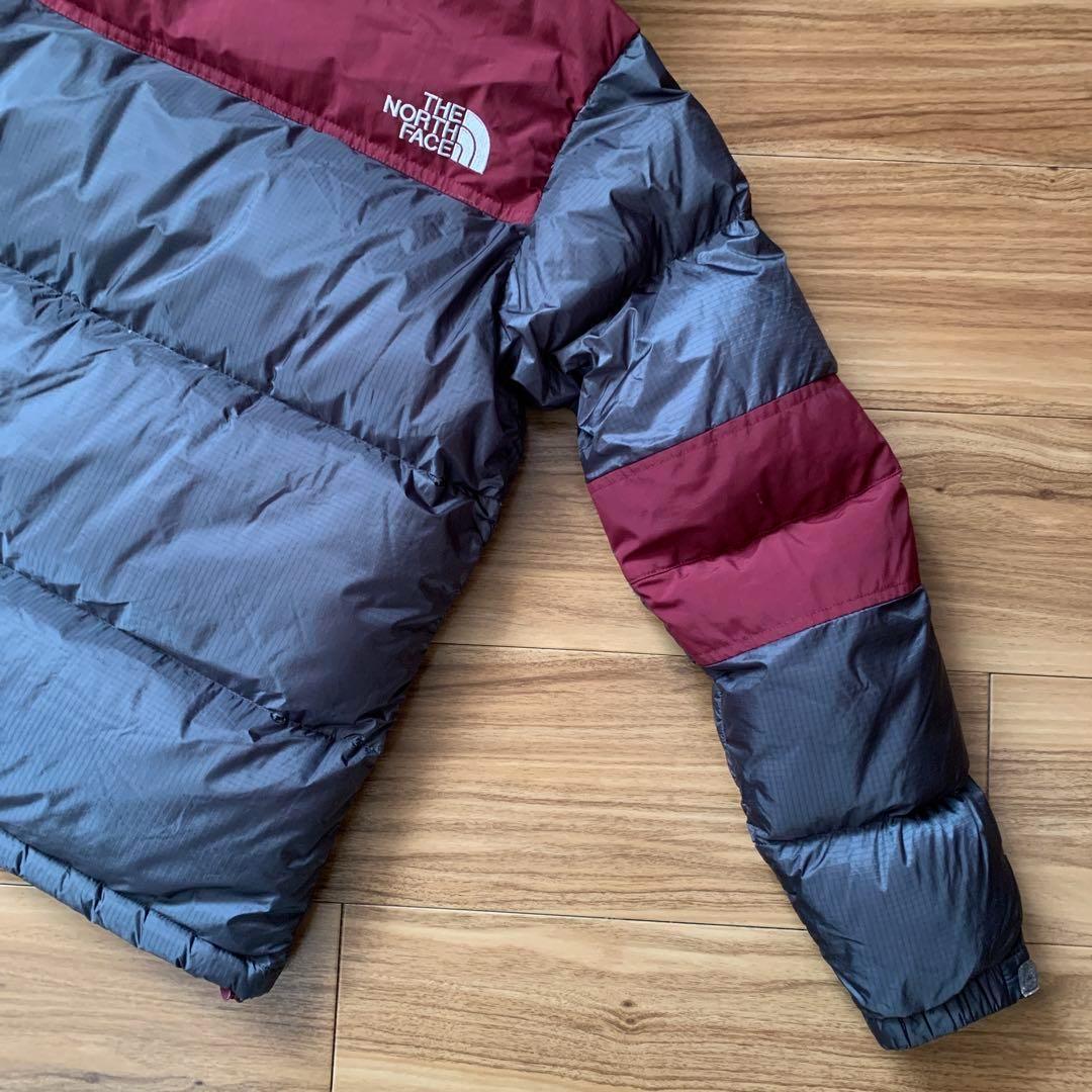 Mノースフェイスサミット700チャコールグレーバーガンディバルトロダウンパーカ Mノースフェイスサミット700チャコールグレーバーガンディバルトロダウンパーカ