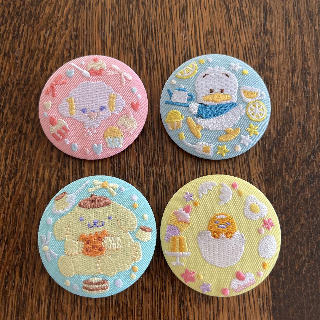サンリオ　刺繍缶バッチ＆ボールチェーンラバーマスコット　かぶりまくりセット　中古 Amazon.co.jp: 【6個バラ売り】 サンリオキャラクターズ 刺繍缶