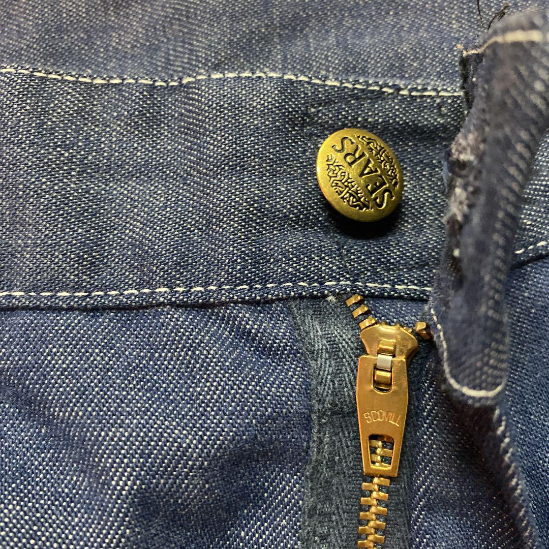 人気在庫 80s デニム ペインターパンツ W34 eGTF6-m44054775262 SEARS バッドダイ 新品新作