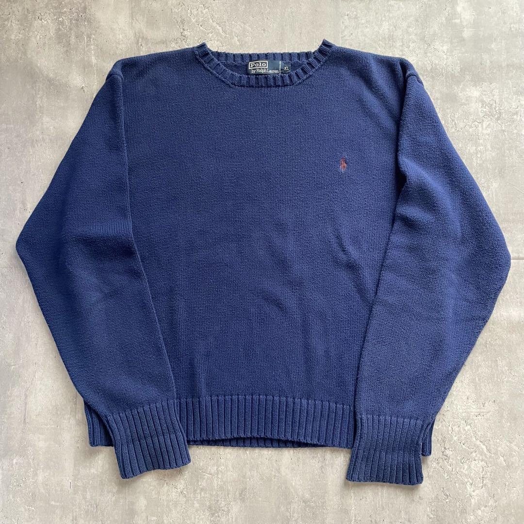 90s Ralph Lauren ラルフローレン コットンニット　XL
