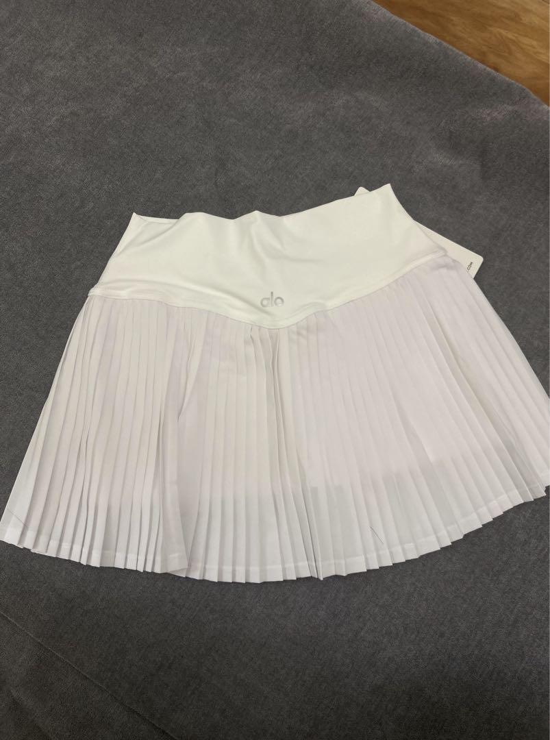 Alo YOGA Tennis Style mini skirtホワイトS
