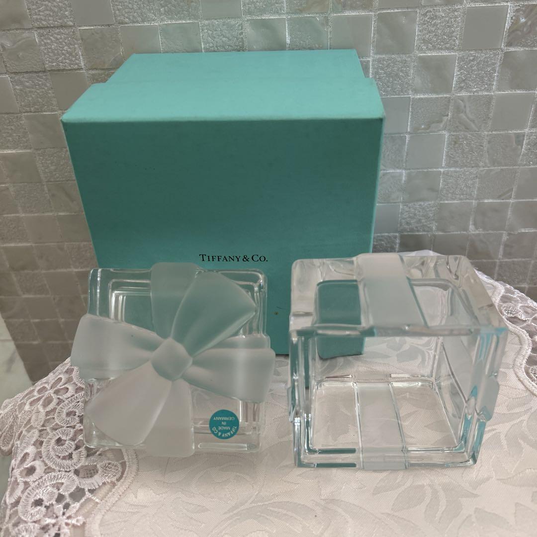 Tiffany & Co. クリスタルリボン付き小物入れ