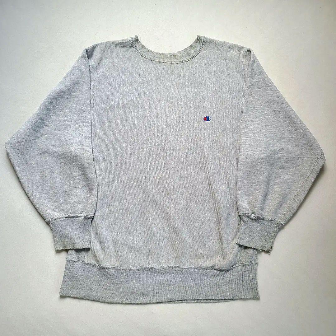 Champion 80s リバースウィーブ トリコタグ グレー 目付き 古着
