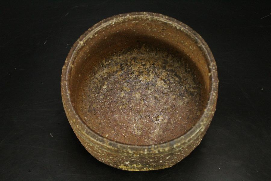 茶道具 信楽 建水 美品(BB476)