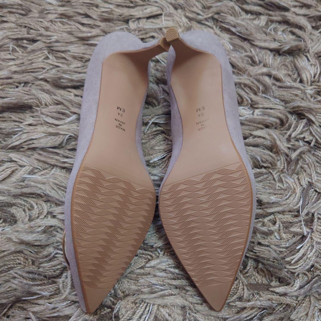新品未使用✨️DIANAグレー ポインテッドトゥパンプス ゴールドバックル付き