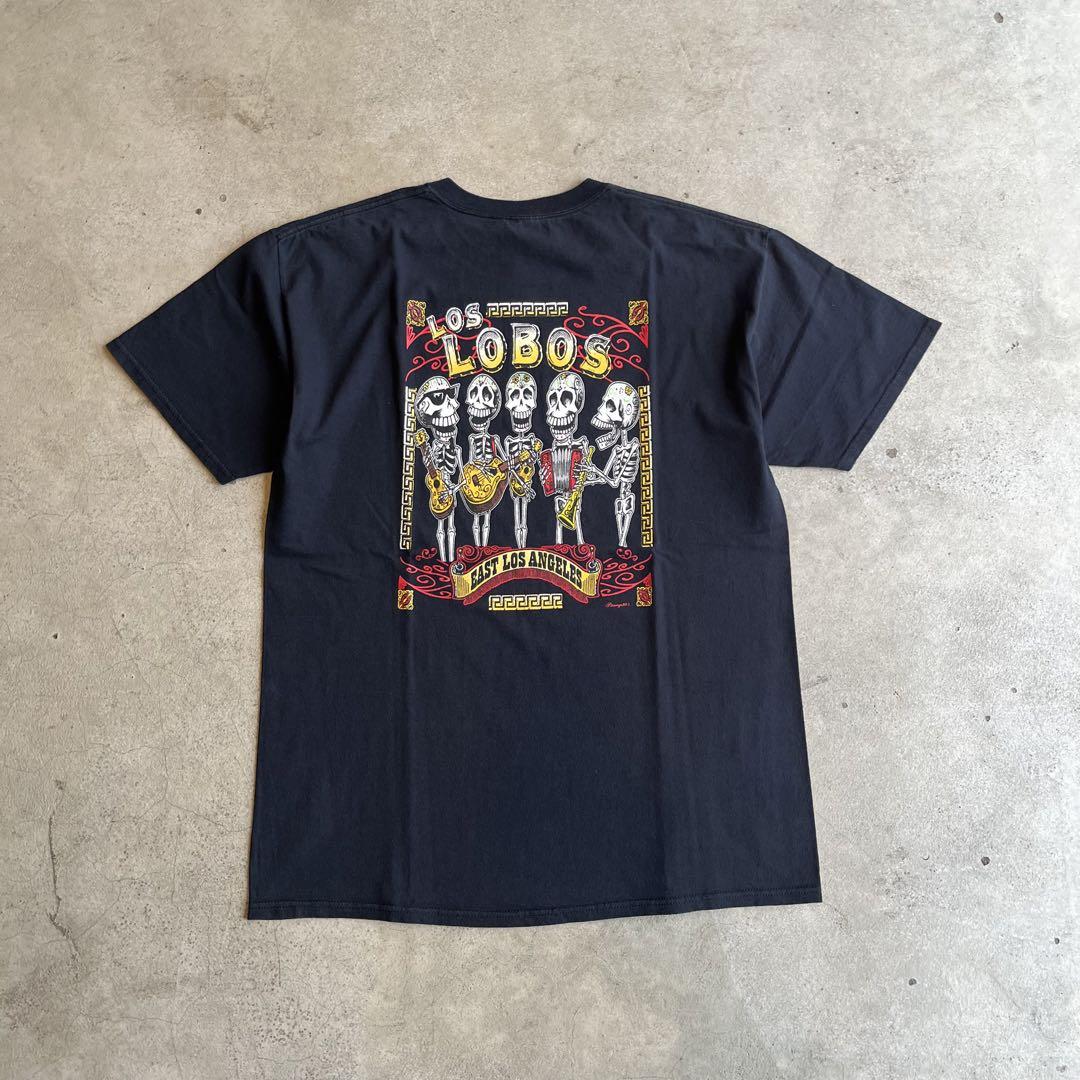 90s LOS LOBOS ヴィンテージバンドTシャツ フルーツボディ