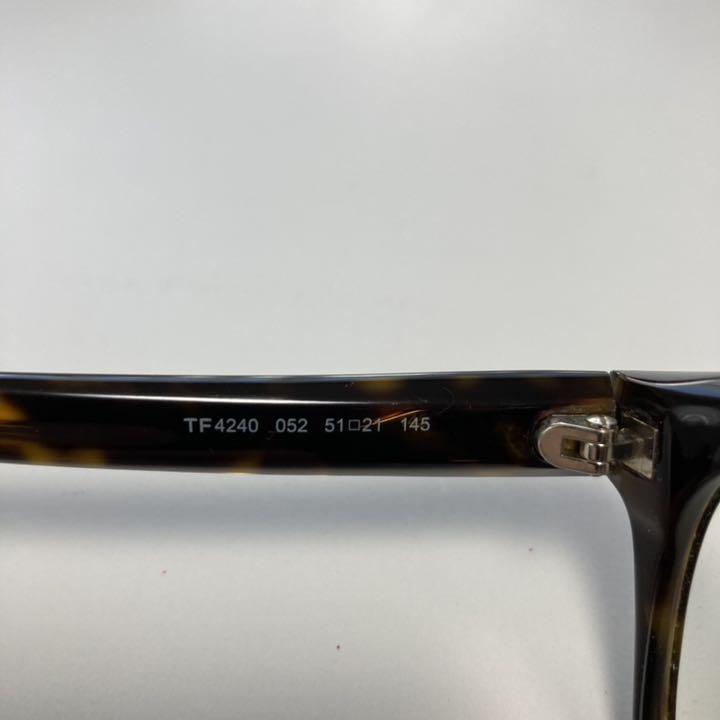 フォード◆ 美品 伊達メガネ TF4240 べっこう色 ymneT-m44070819372 トムフォード ウェリントン Ⓦたので
