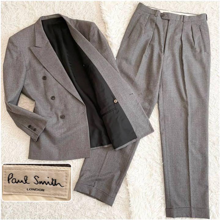 極美品⭐️Paul Smith カノニコ ダブル 6B セットアップ LLサイズ