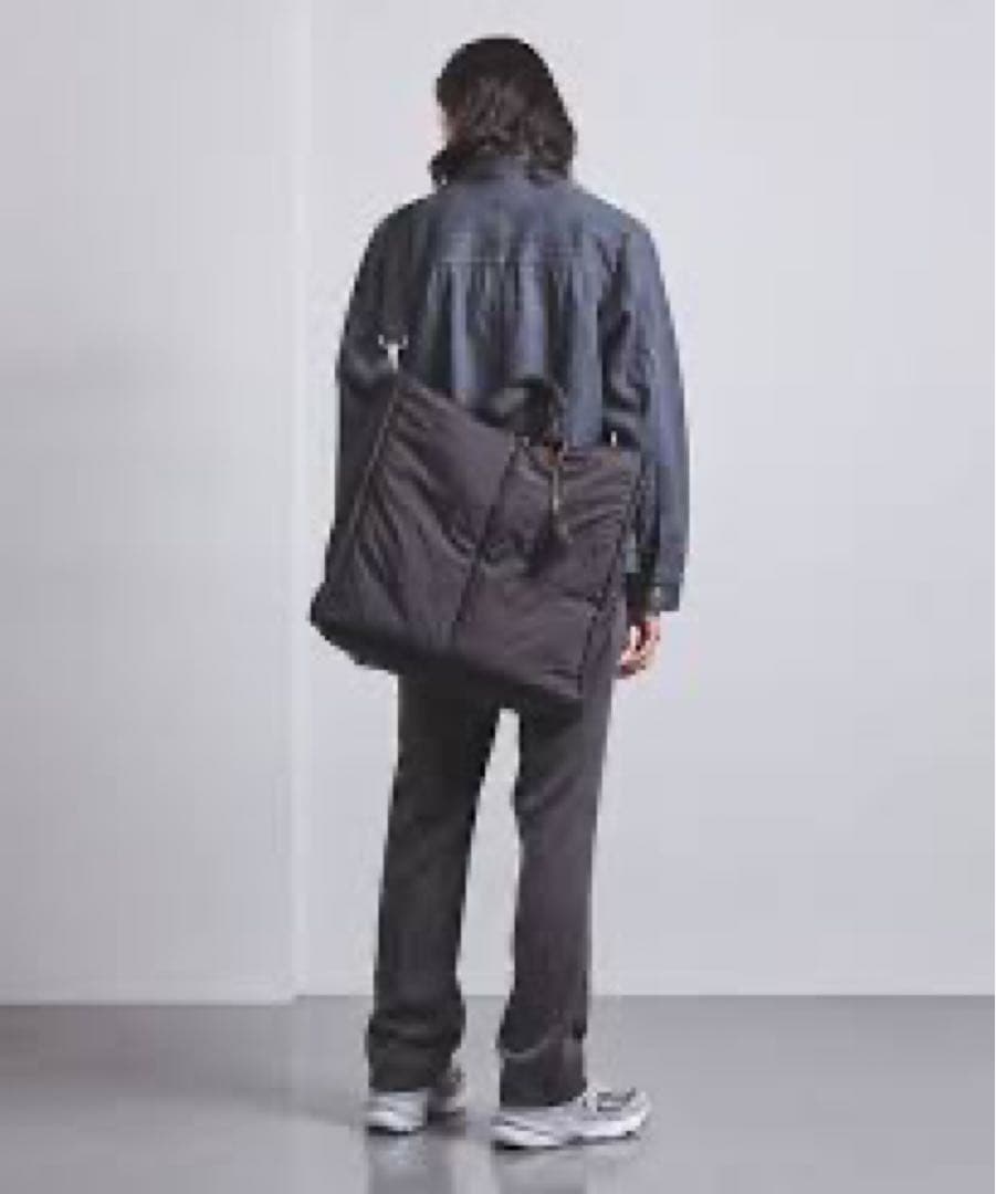 hALON パディング ビックトートバッグ ネイビー 2WAY ショルダーバッグ