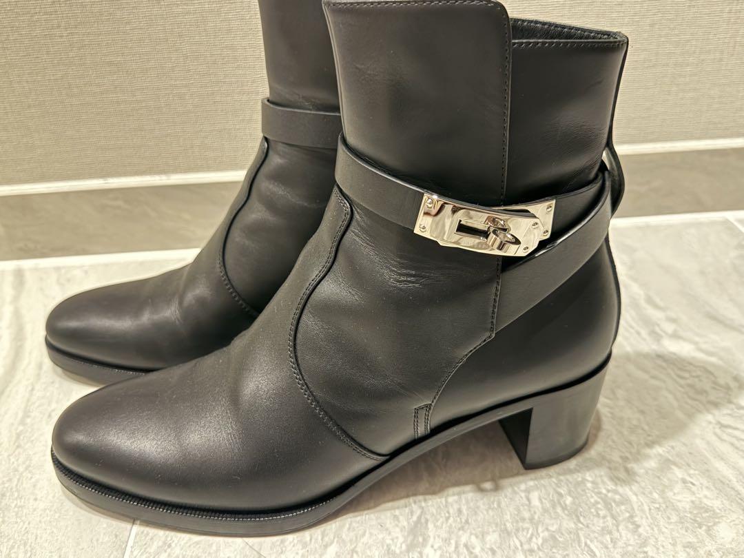エルメス　ショートブーツ　フレンチー　黒 エルメス ショートブーツ フレンチー 黒