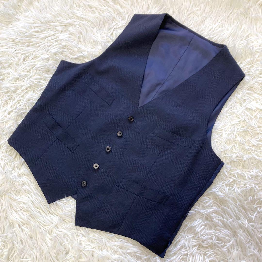 【美品】THE SUIT COMPANY スリーピース　スーツ　撥水　ストレッチ
