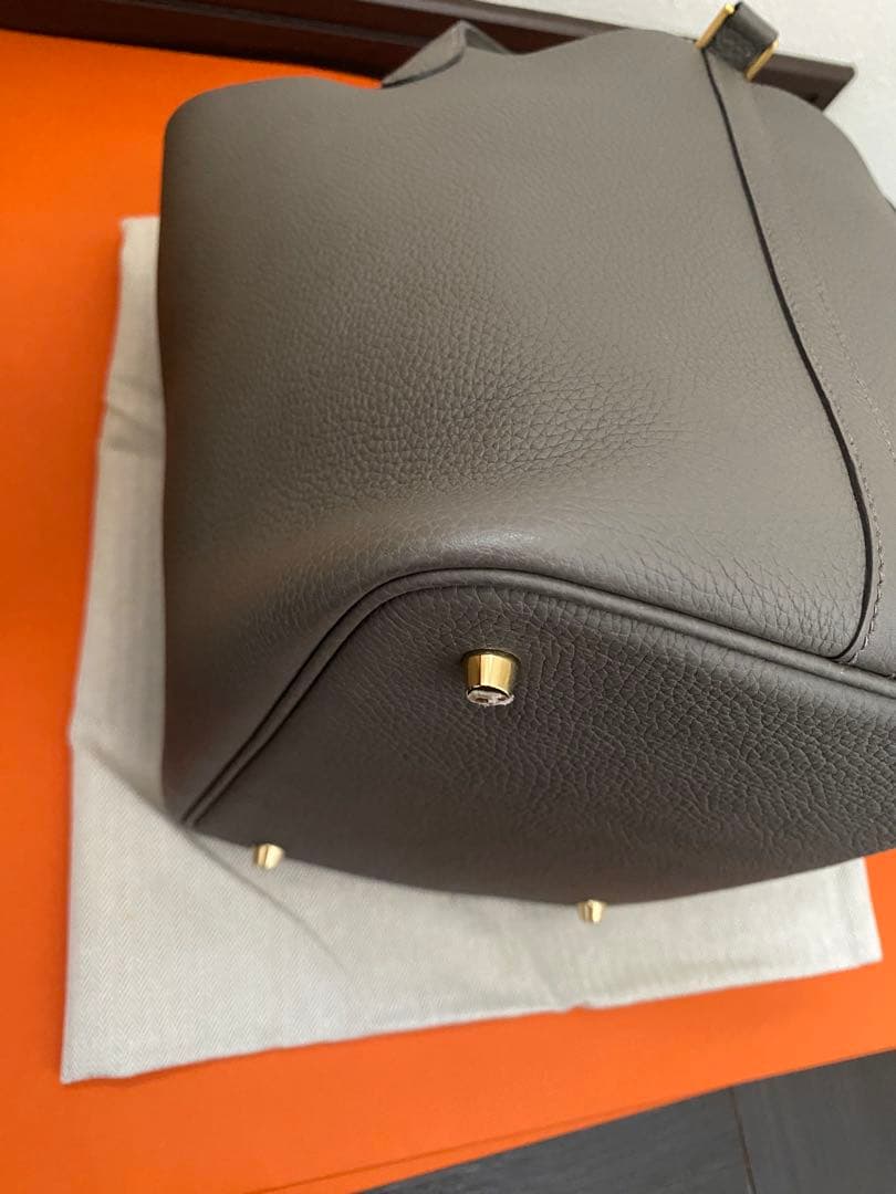 ✨美品エルメスピコタンロックMM エタン•ゴールド金具 ✨美品エルメスピコタンロックMM エタン•ゴールド金具