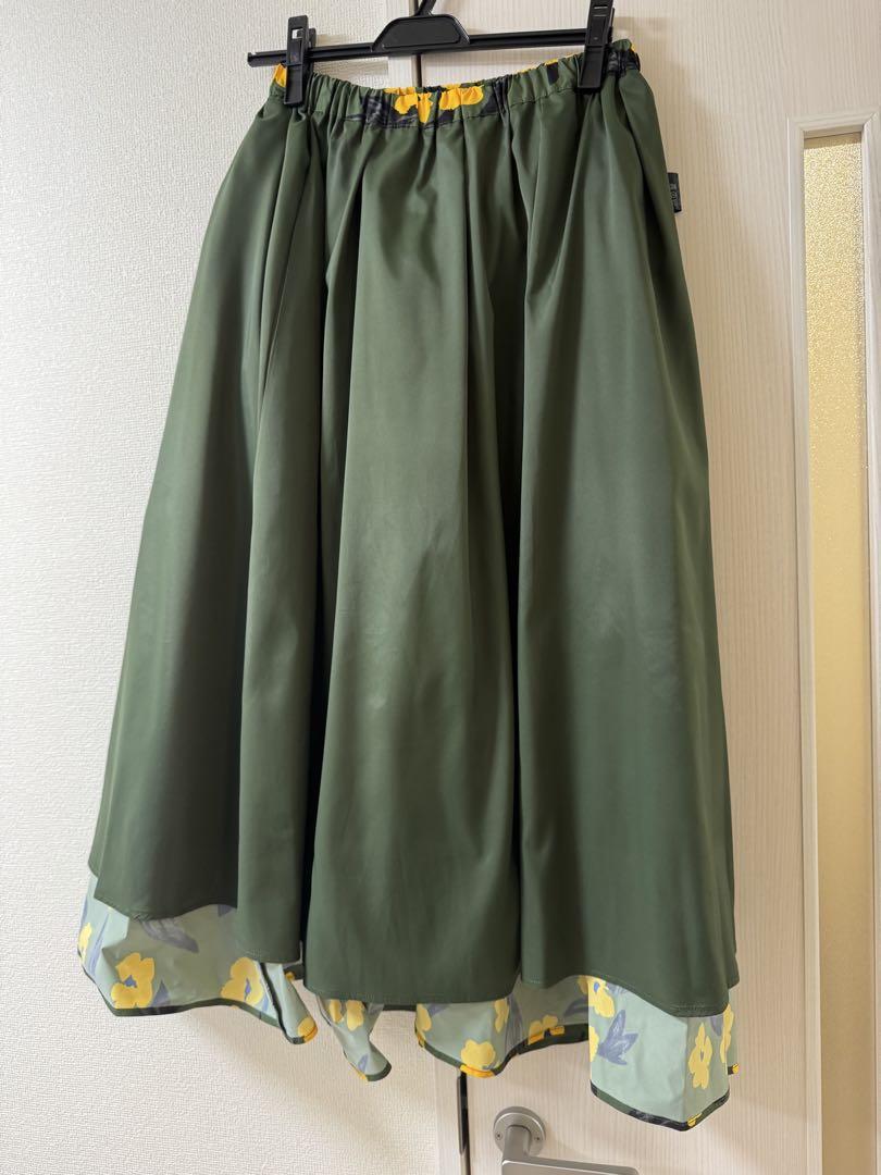 SLOBE IENA スカート フラワープリントタフタスカート