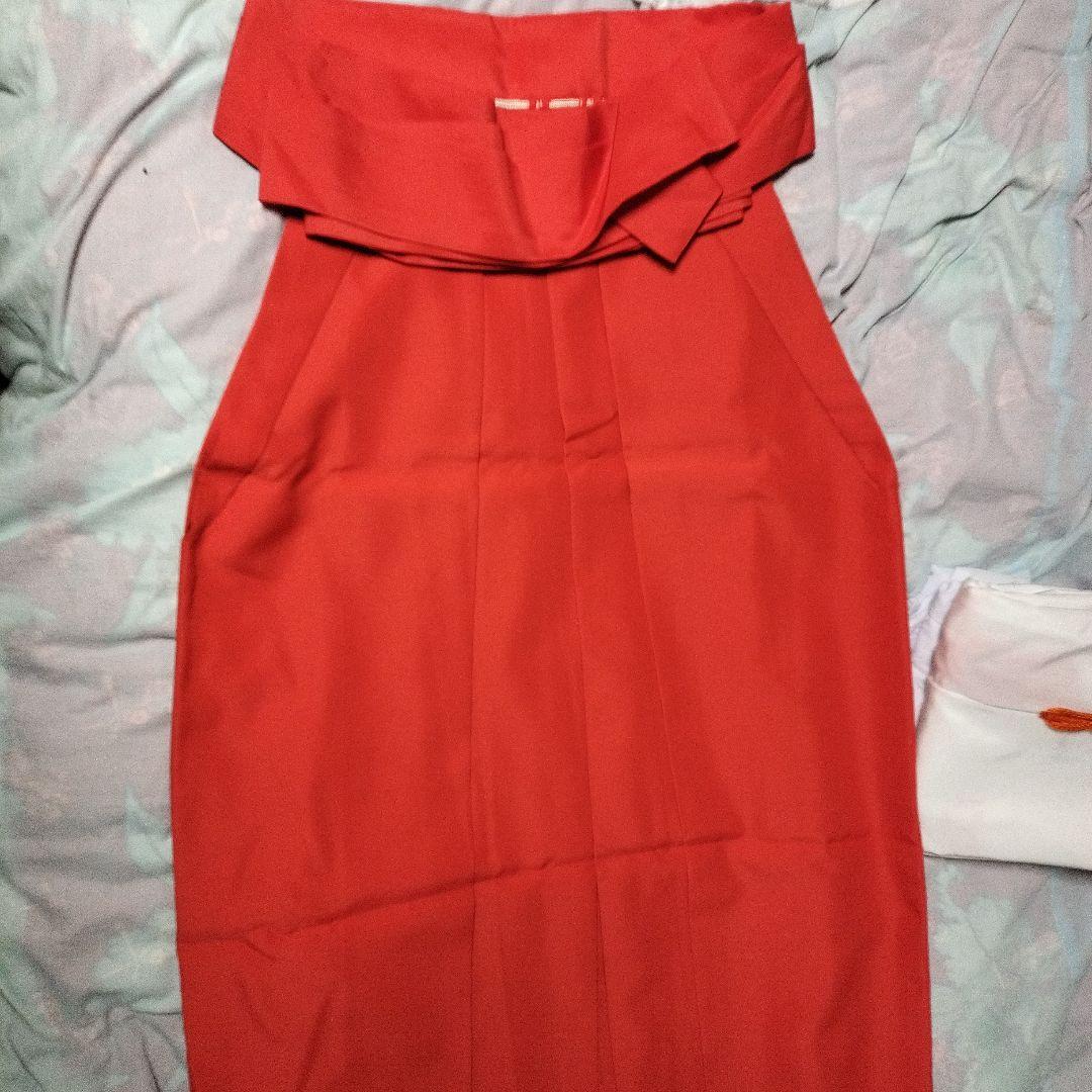 【本物・中古】巫女装束 巫女服 白衣 行燈型緋袴 千早無地 3点セット1 画像7