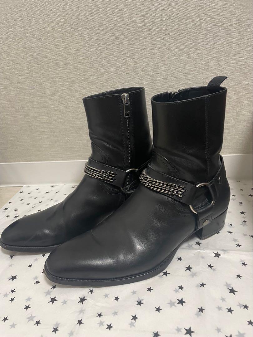 SAINT LAURENT PARIS サンローランパリ　チェーンリングブーツ