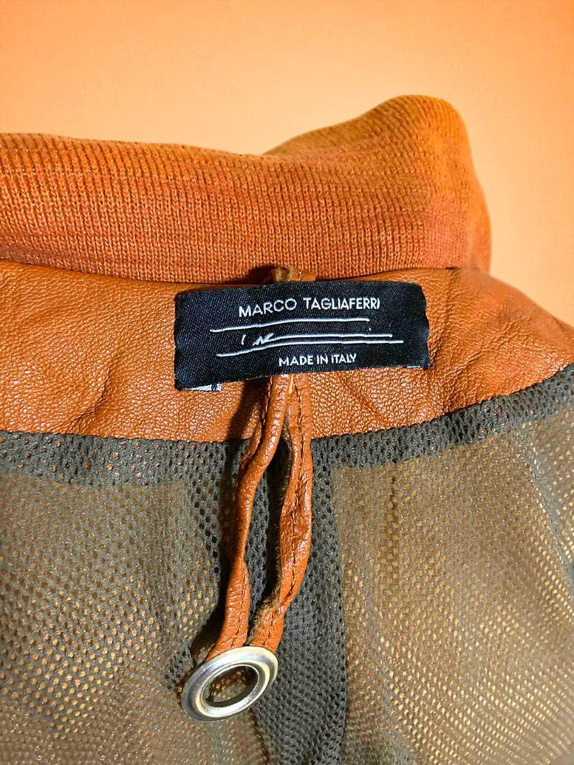 マルコ タリアフェリ　レザーブルゾン　オレンジブラウン　美品