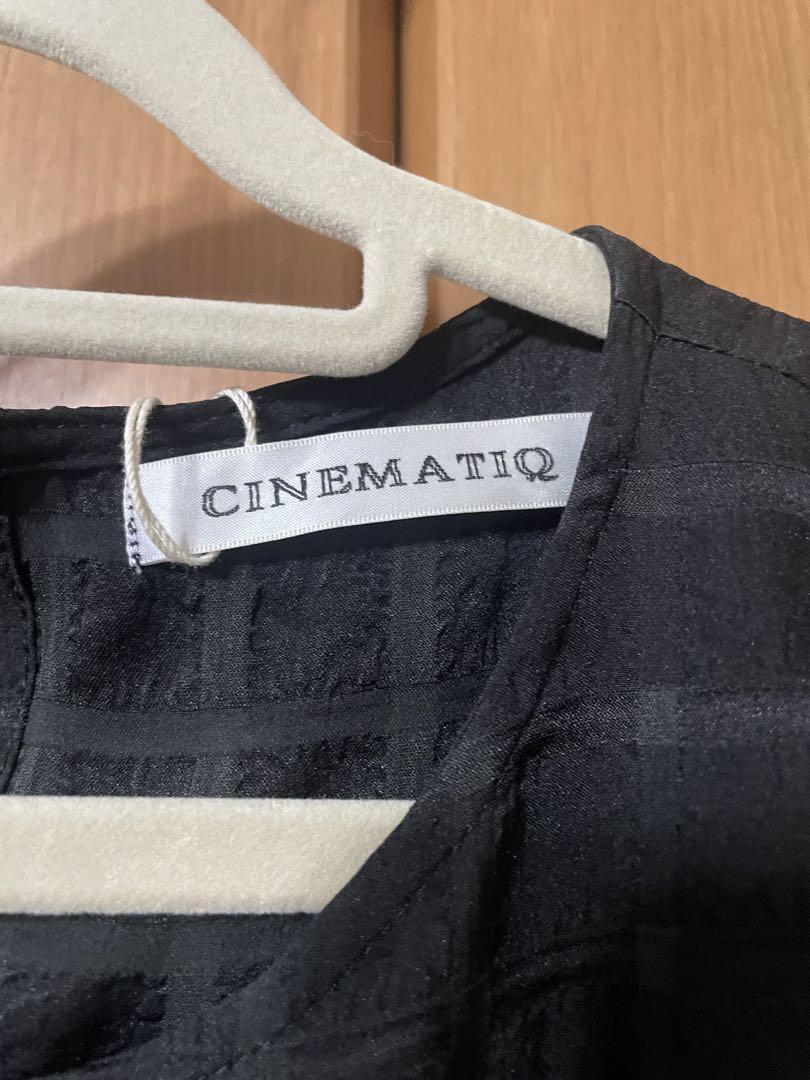 【新品】: CINEMATIQ ヘレナワンピース　オニキスブラック
