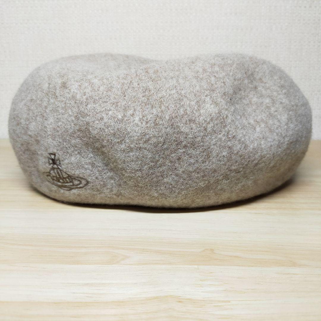 【美品/完売品】ヴィヴィアン ウエストウッド オーブ刺繍 ベレー帽アジャスター付