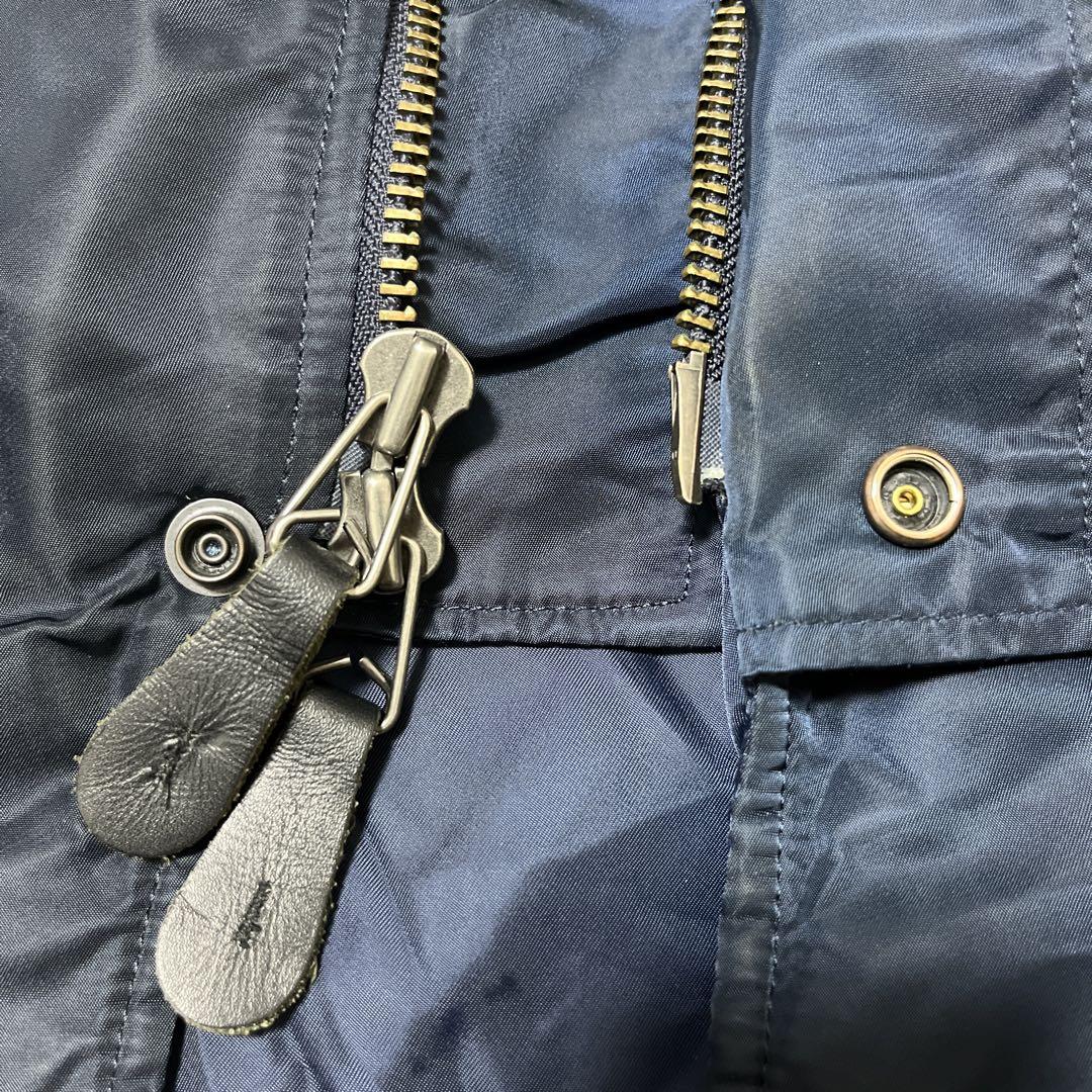ALPHA×DUFFER⭐︎ L フライトジャケット N-3B ネイビー アルファ
