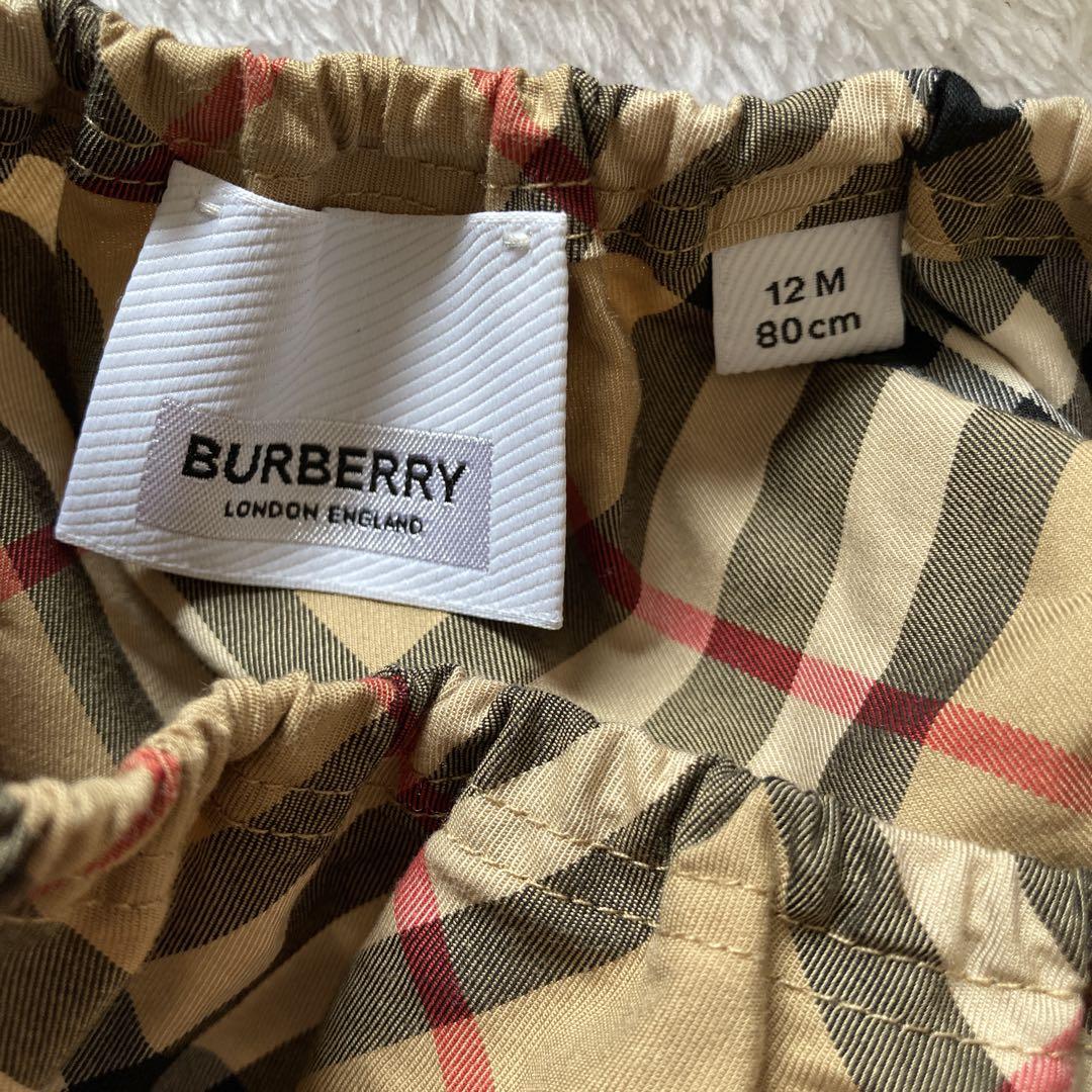 BURBERRY チェック柄ワンピース、オムツカバーセット【12M】