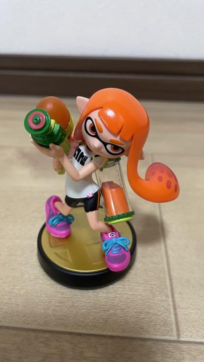 中古】 スプラトゥーン amiibo インクリング ガール オレンジ スマブラ ...