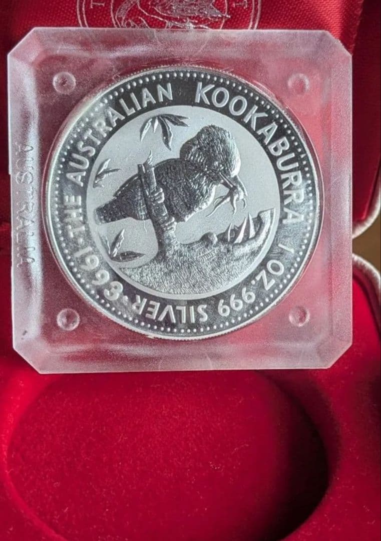 珍品　1993 Australian Kookaburra 1oz 銀貨