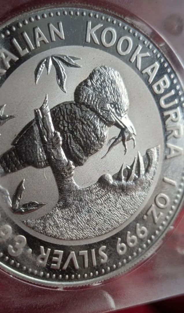 珍品　1993 Australian Kookaburra 1oz 銀貨