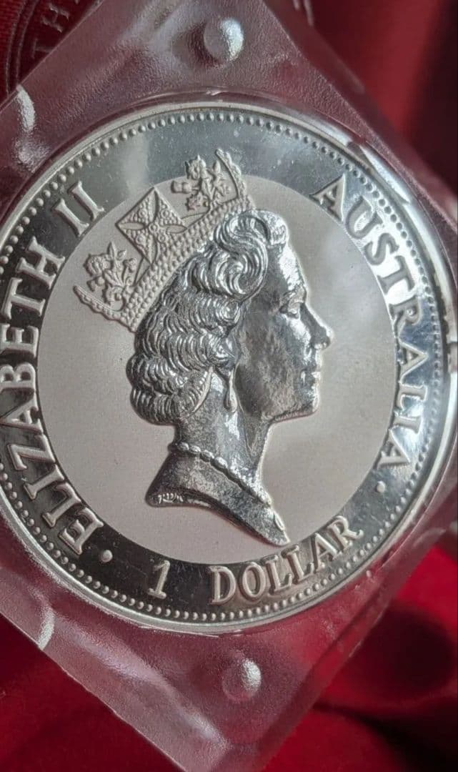 珍品　1993 Australian Kookaburra 1oz 銀貨