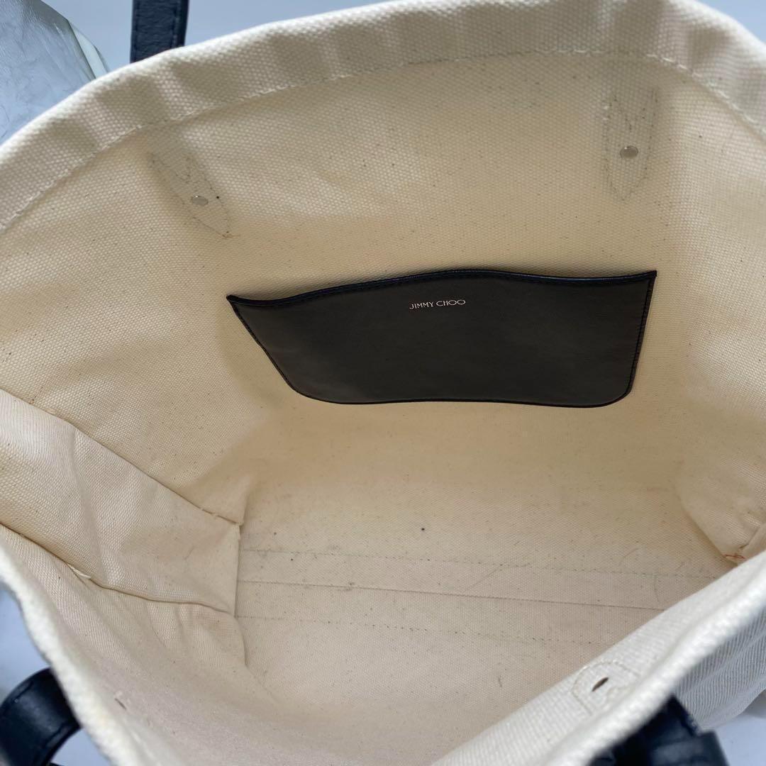 ジミーチュウ トートバッグ ロゴトート キャンバス A4 肩がけ