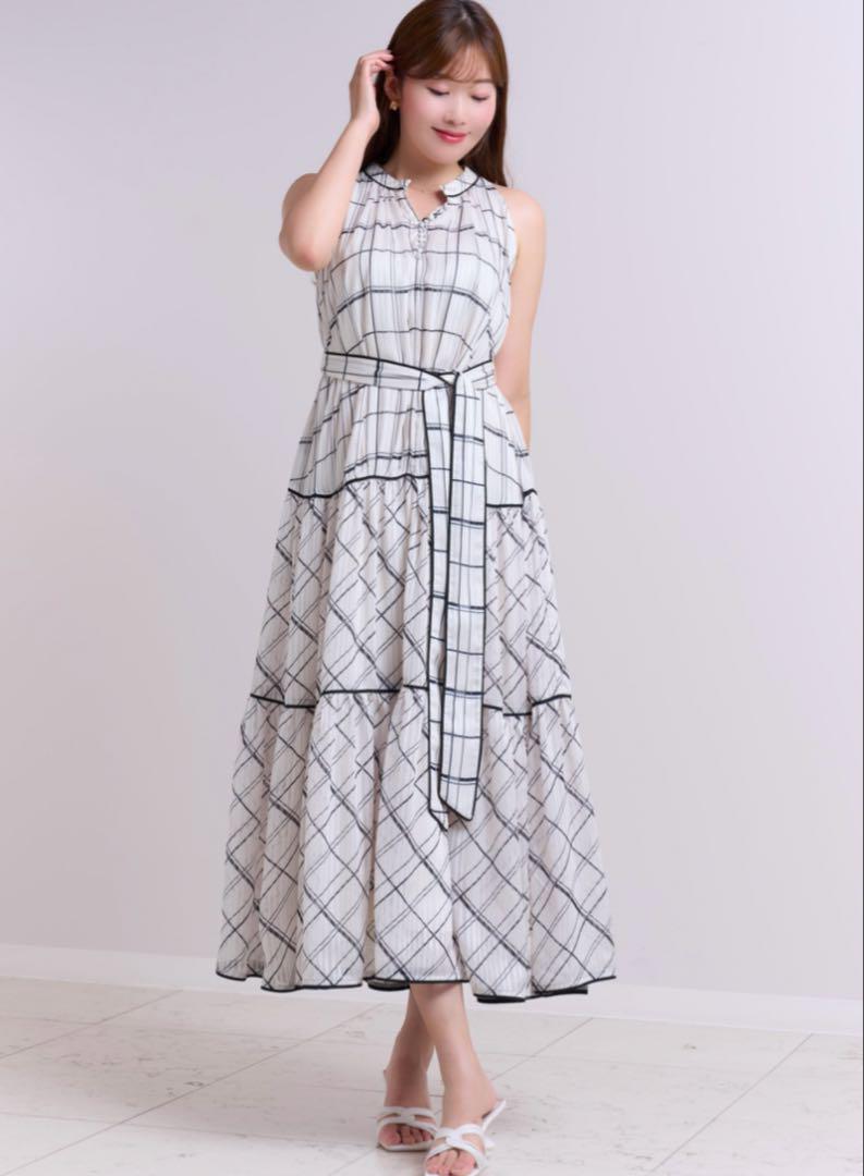 ワンピース herlipto Anduze Belted Check Dress