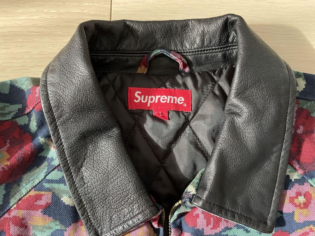 ジャケット・アウター Supreme leather collar work jacket L