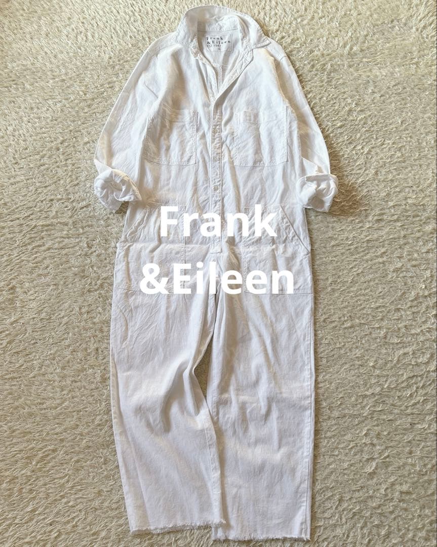 FRANK&EILEEN オールインワン　ジャンプスーツ　ホワイト　Sサイズ