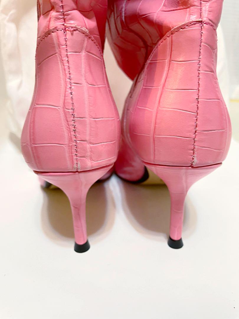 定価¥25990 新品 ZARA レザー クロコ押し ロングブーツ レディース - メルカリ 定価¥25990 新品 ZARA レザー クロコ押し ロングブーツ レディース - メルカリ